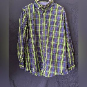CHAPS STRETCH EASY BUTTON DOWN MENS SHIRT SIZE MEDIUM
